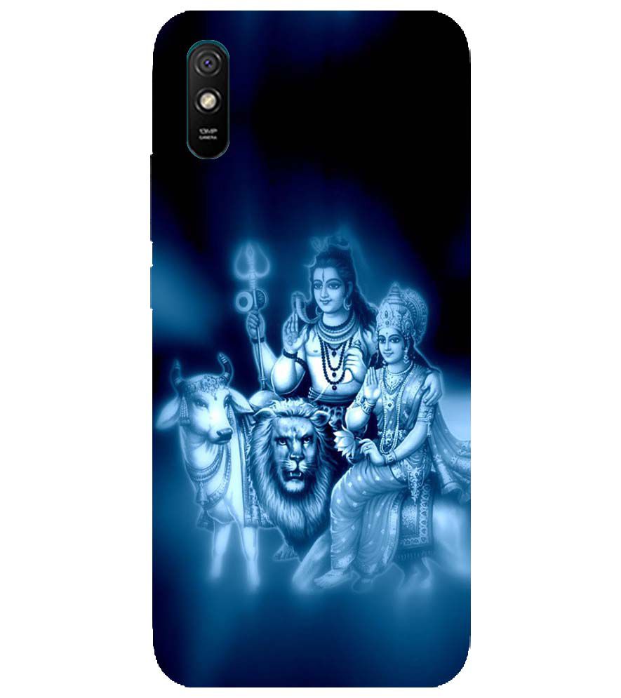 D1535-Shiv Parvati Back Cover for Xiaomi Redmi 9i