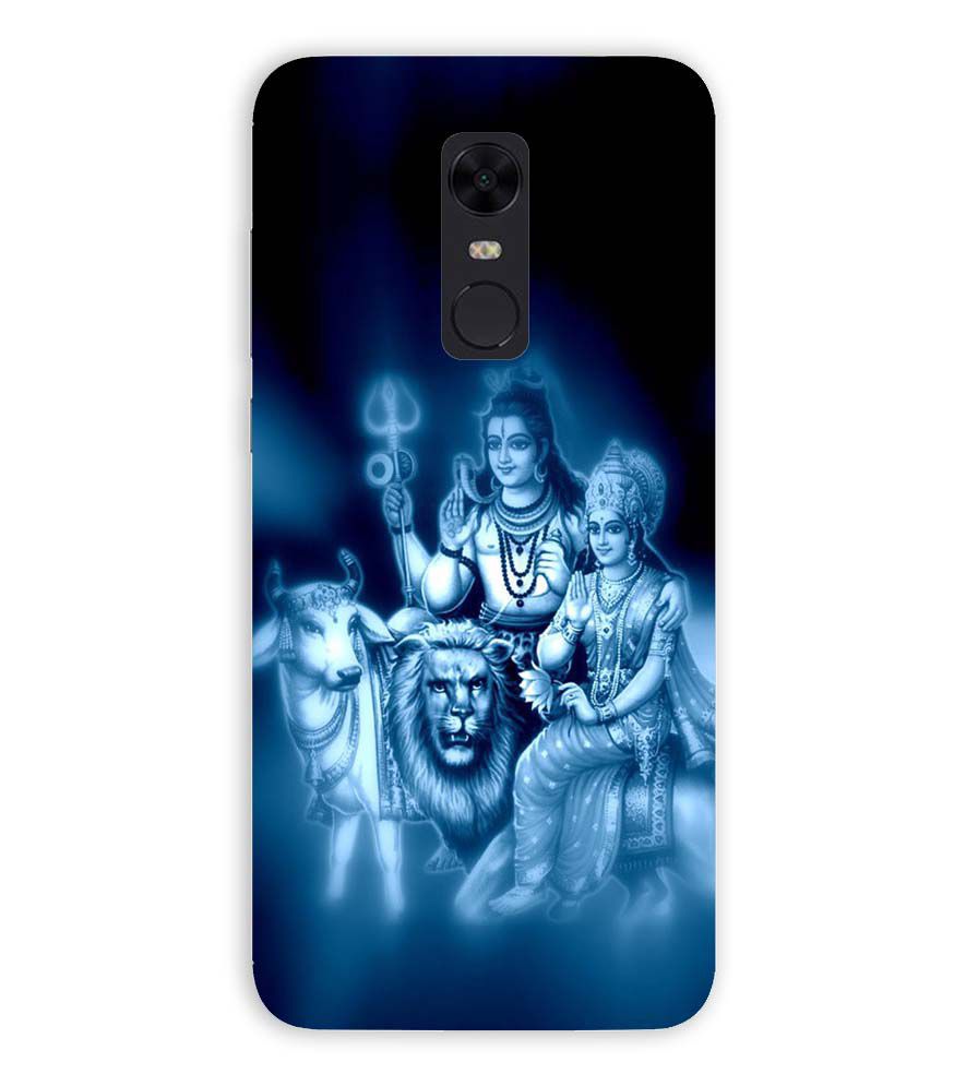 D1535-Shiv Parvati Back Cover for Xiaomi Redmi Note 5