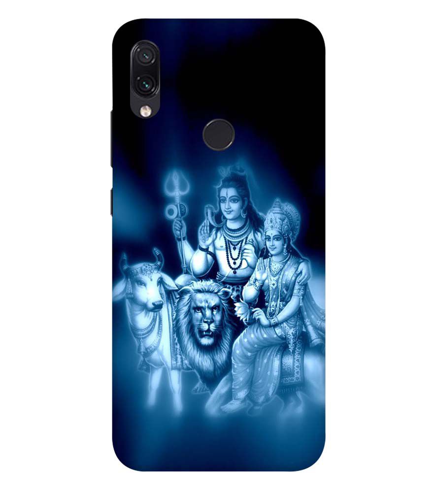 D1535-Shiv Parvati Back Cover for Xiaomi Redmi Note 7S