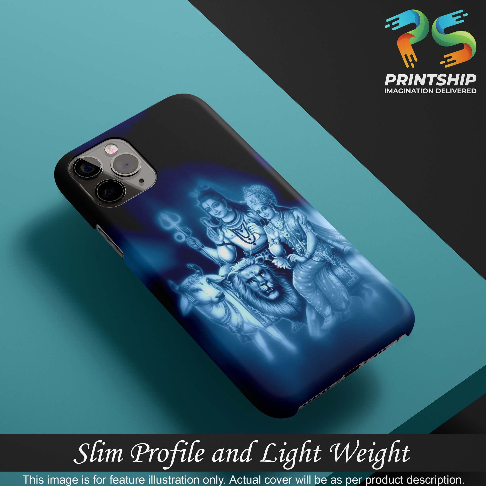 D1535-Shiv Parvati Back Cover for Xiaomi Redmi A1-Image4