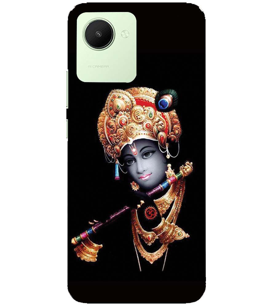 D1540-Beautiful Looking Lord Krishna Back Cover for Realme C30