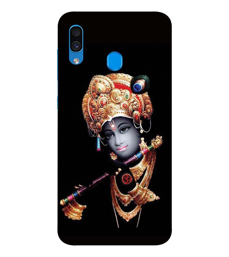 D1540-Beautiful Looking Lord Krishna Back Cover for Samsung Galaxy A20