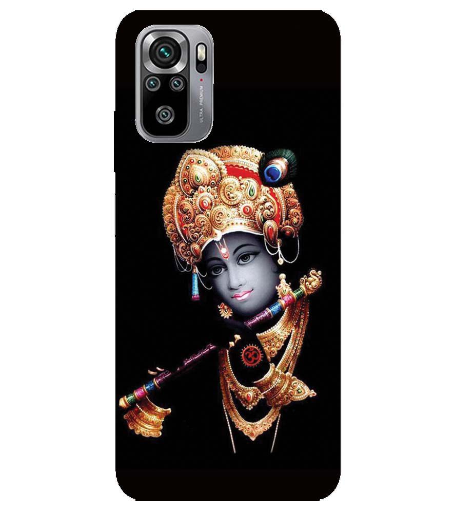 D1540-Beautiful Looking Lord Krishna Back Cover for Xiaomi Redmi Note 10