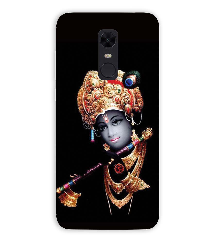 D1540-Beautiful Looking Lord Krishna Back Cover for Xiaomi Redmi Note 5