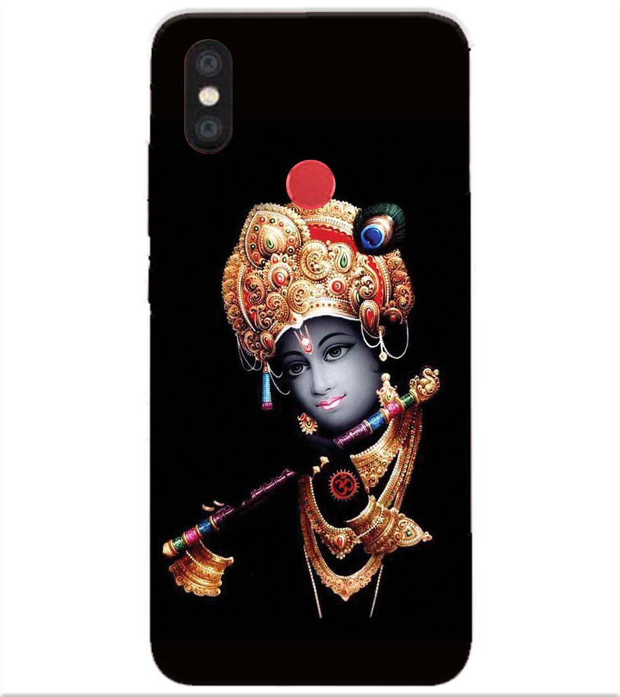 D1540-Beautiful Looking Lord Krishna Back Cover for Xiaomi Redmi Y2