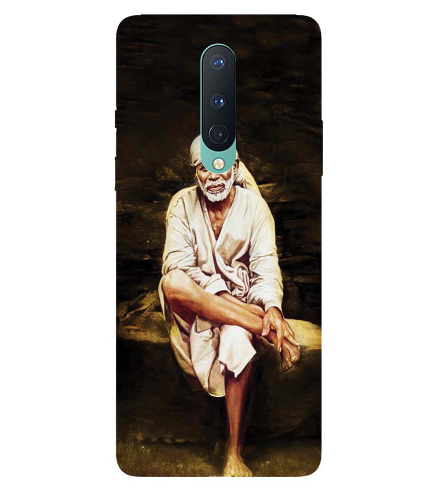 D1542-Sai Baba Sitting On Stone Back Cover for OnePlus 8