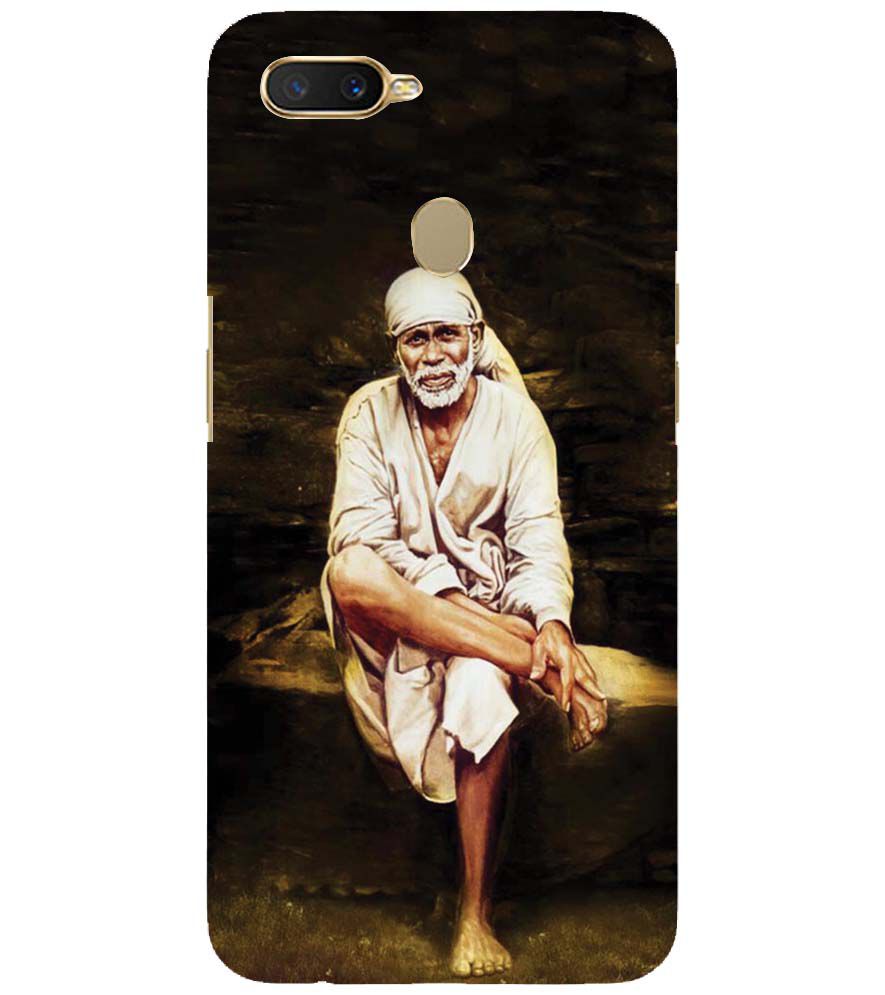 D1542-Sai Baba Sitting On Stone Back Cover for Oppo A11K