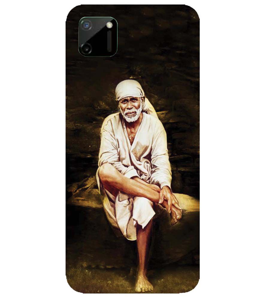 D1542-Sai Baba Sitting On Stone Back Cover for Realme C11