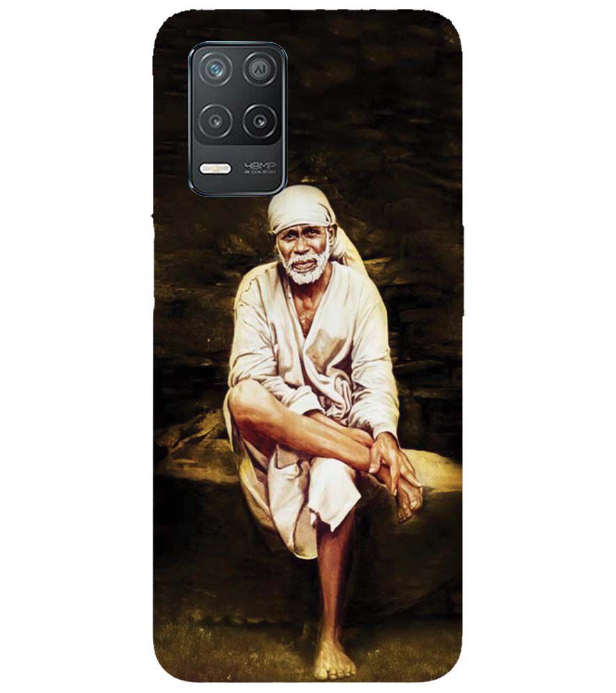 D1542-Sai Baba Sitting On Stone Back Cover for Realme V13 5G