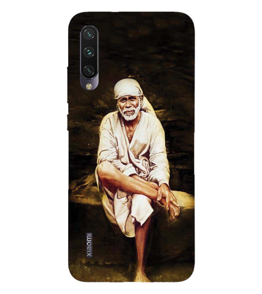 D1542-Sai Baba Sitting On Stone Back Cover for Xiaomi Mi A3