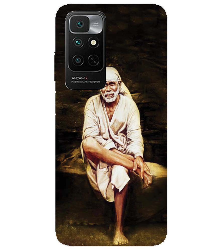 D1542-Sai Baba Sitting On Stone Back Cover for Xiaomi Redmi Note 11 4G