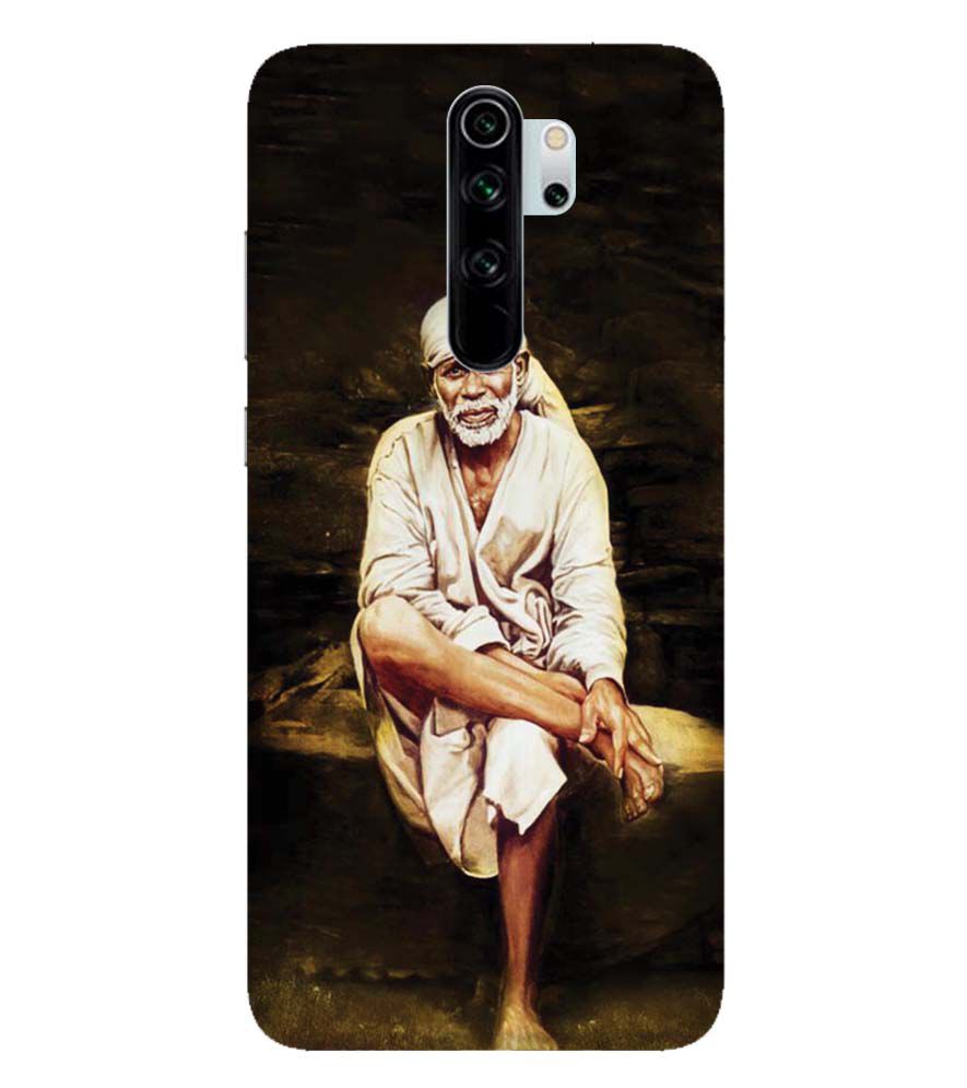 D1542-Sai Baba Sitting On Stone Back Cover for Xiaomi Redmi Note 8 Pro