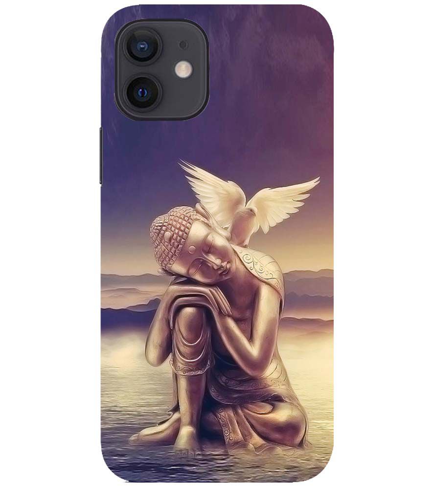 D1582-Lord Buddha Back Cover for Apple iPhone 12