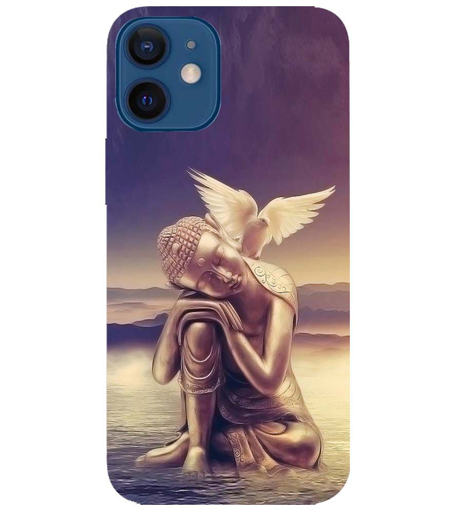 D1582-Lord Buddha Back Cover for Apple iPhone 12 Mini