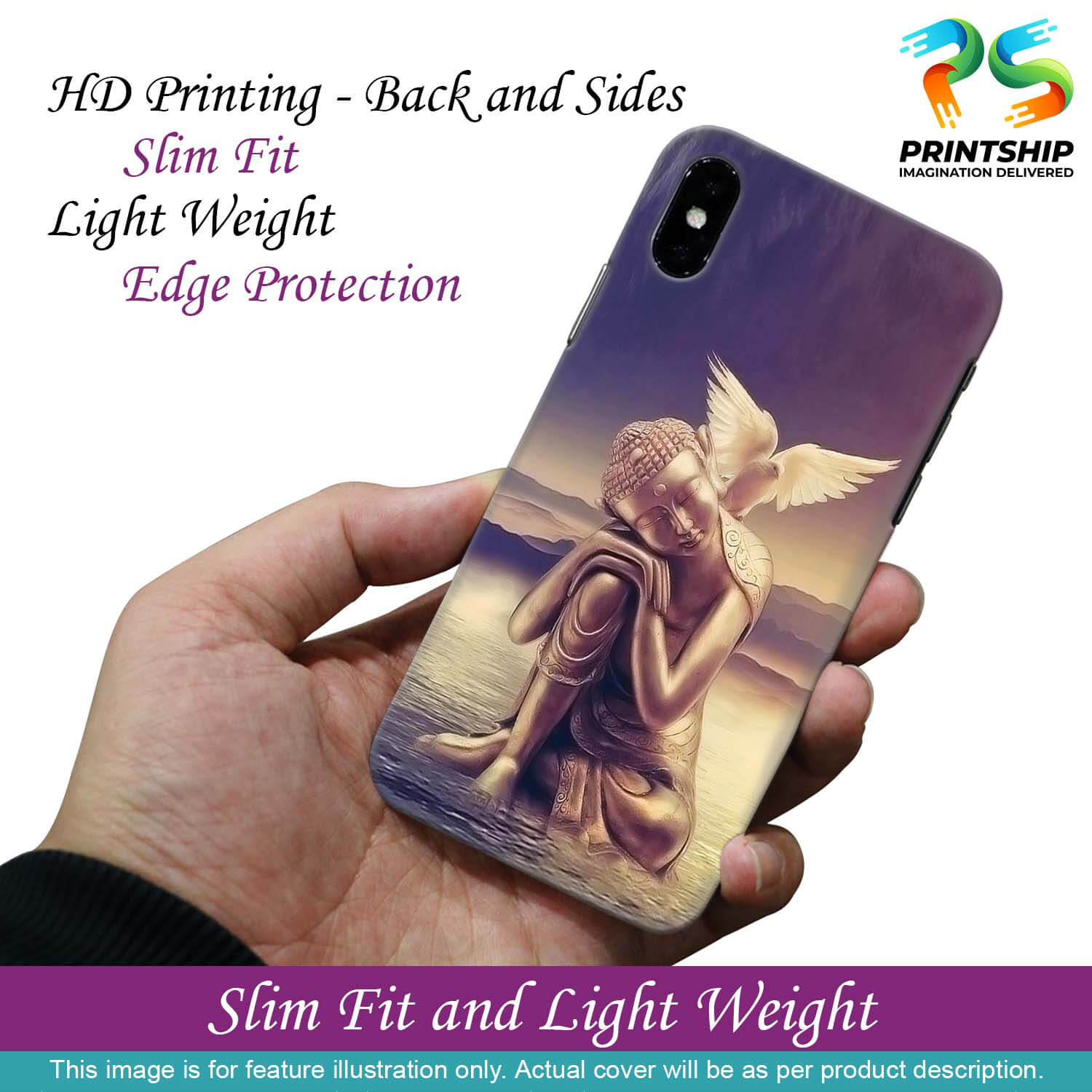 D1582-Lord Buddha Back Cover for Samsung Galaxy J4 (2018)