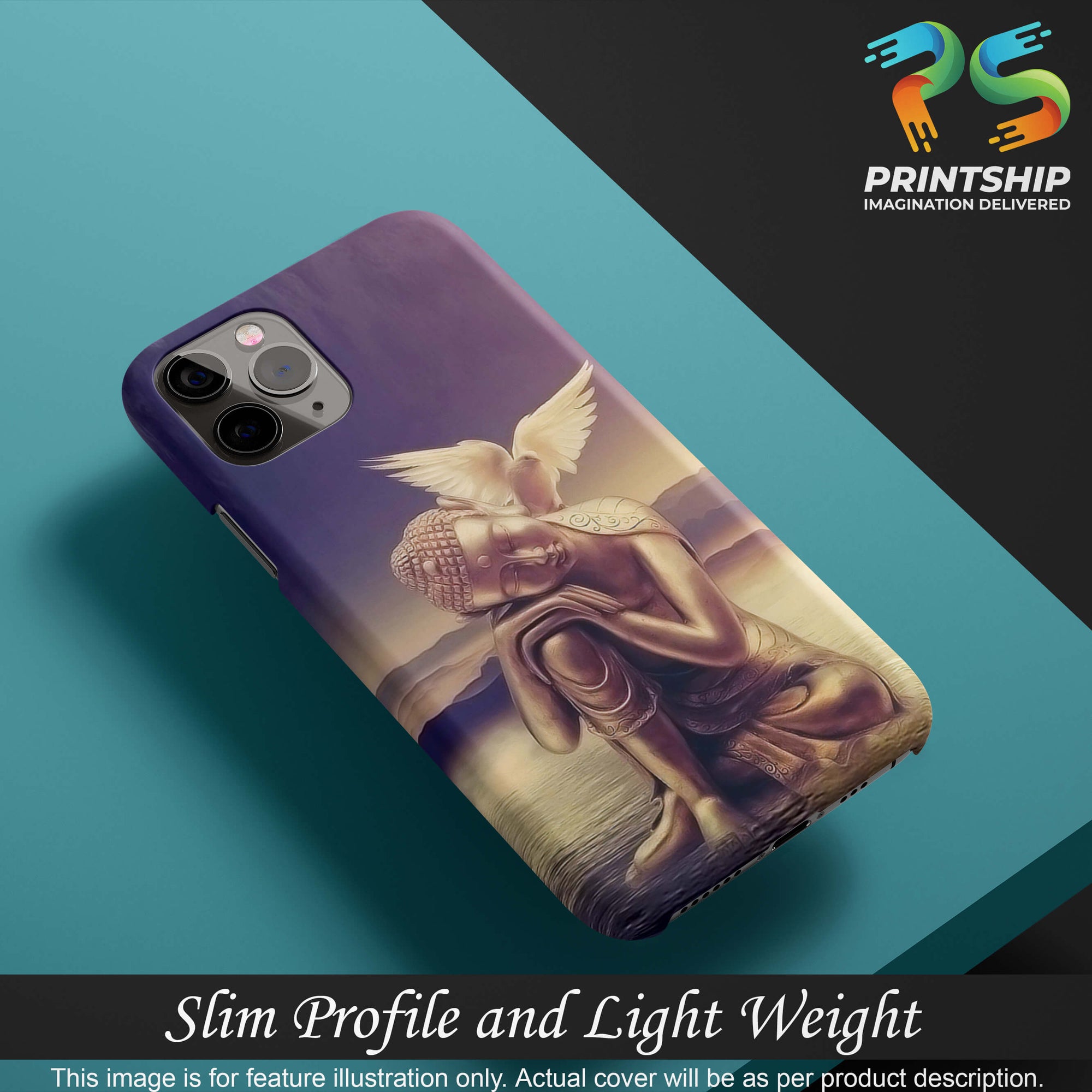 D1582-Lord Buddha Back Cover for Oppo A11K-Image4