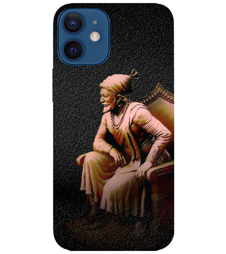 D1601-Chatrapati Shivaji On His Throne Back Cover for Apple iPhone 12 Mini