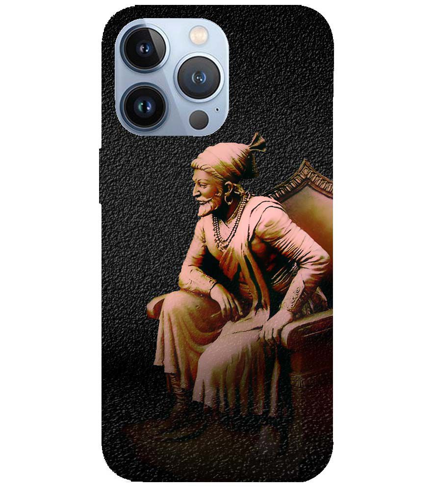 D1601-Chatrapati Shivaji On His Throne Back Cover for Apple iPhone 13 Pro