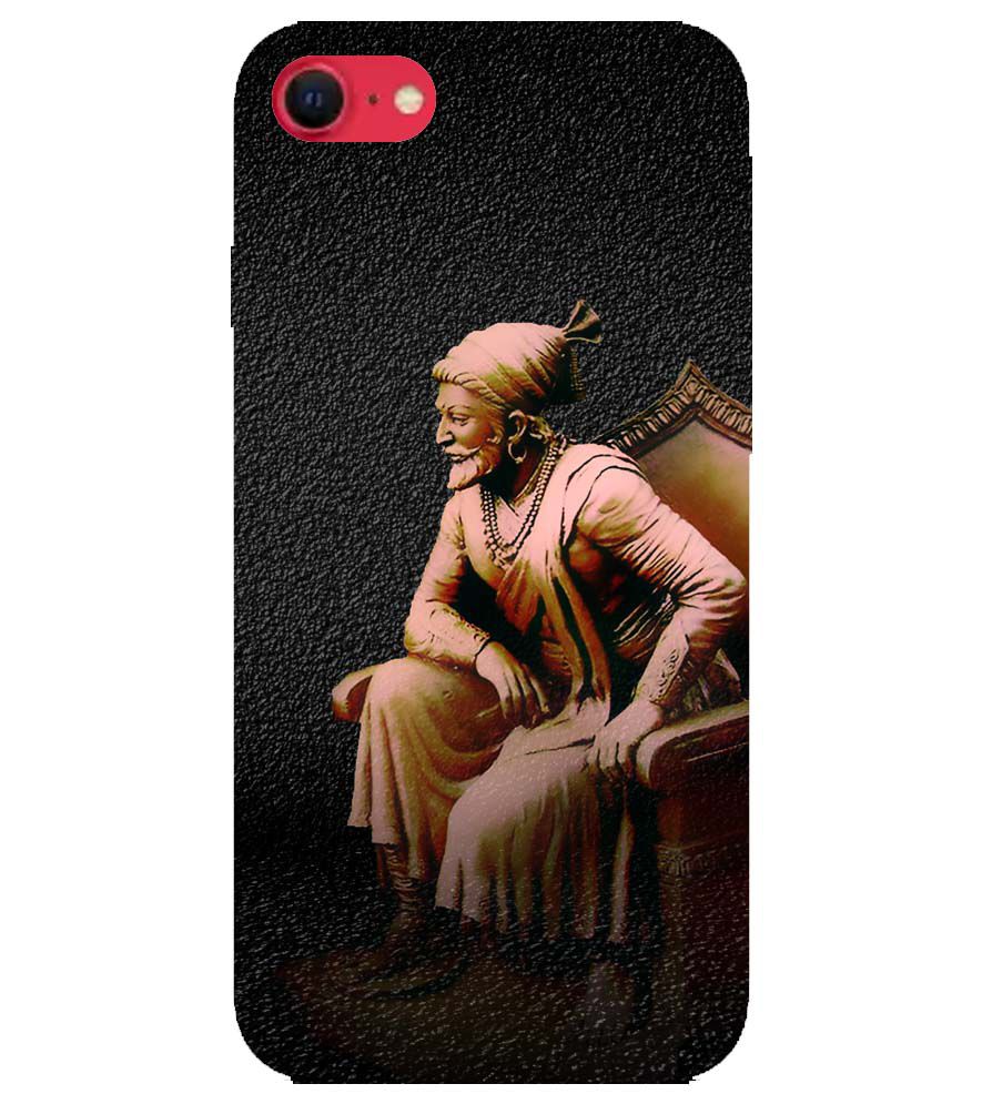 D1601-Chatrapati Shivaji On His Throne Back Cover for Apple iPhone SE (2020)