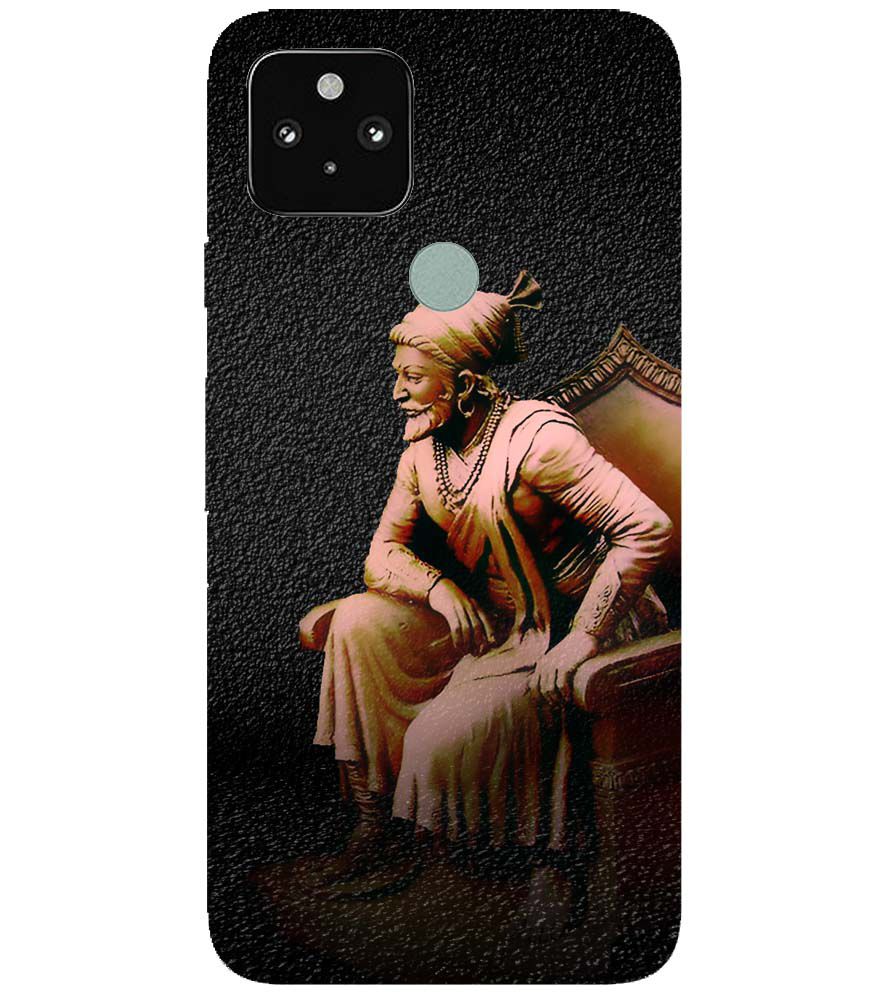 D1601-Chatrapati Shivaji On His Throne Back Cover for Google Pixel 5