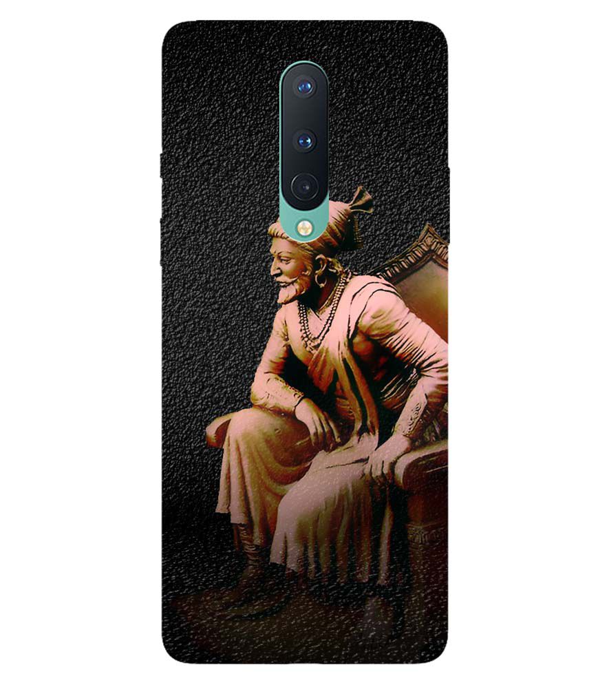 D1601-Chatrapati Shivaji On His Throne Back Cover for OnePlus 8