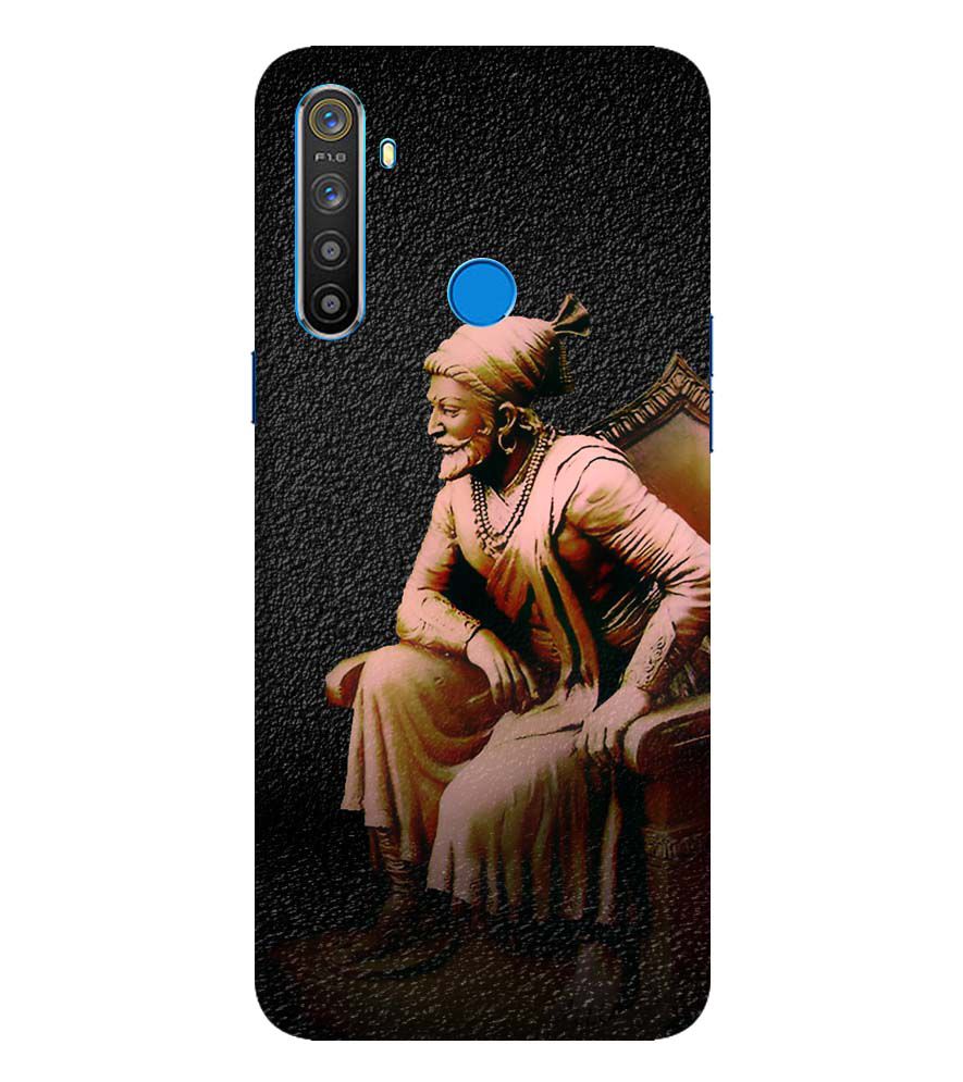 D1601-Chatrapati Shivaji On His Throne Back Cover for Realme 5