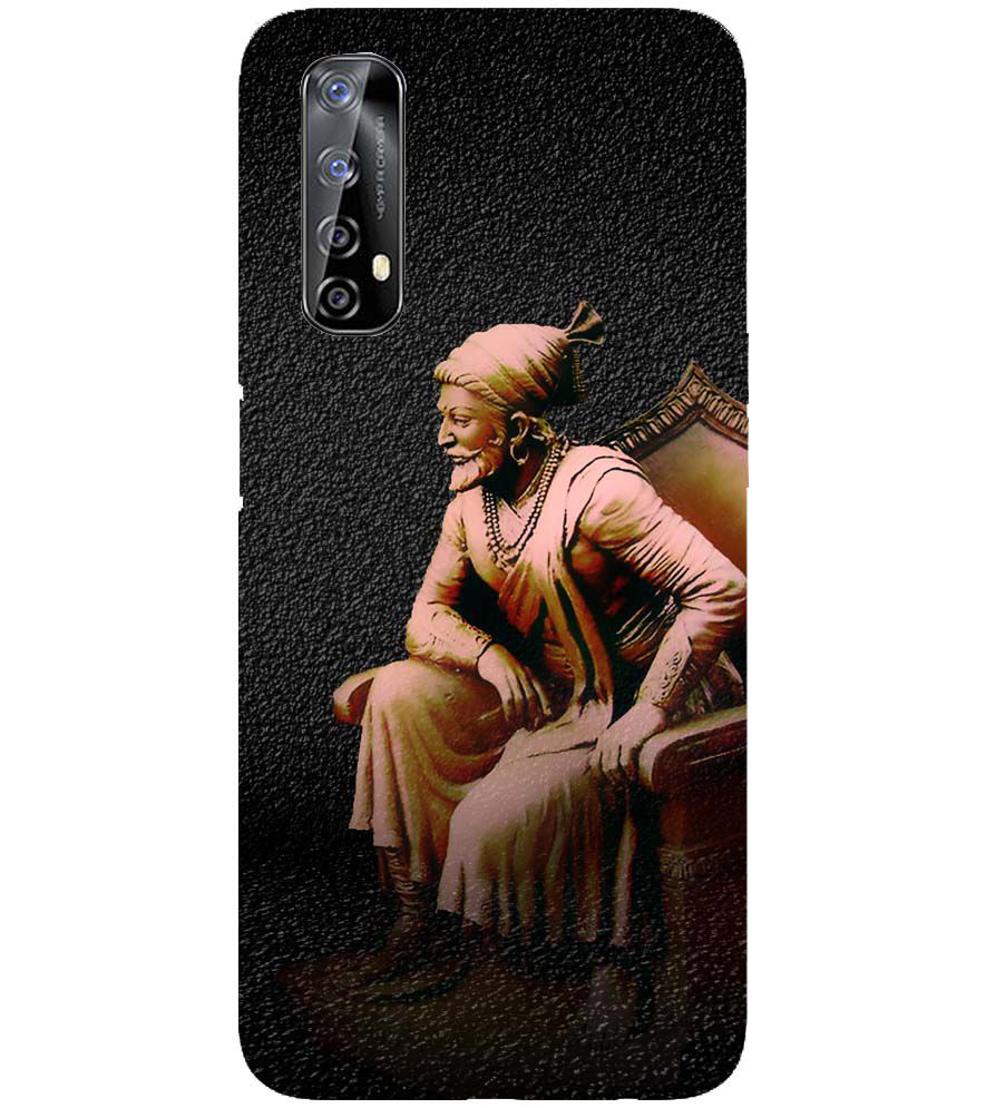 D1601-Chatrapati Shivaji On His Throne Back Cover for Realme 7