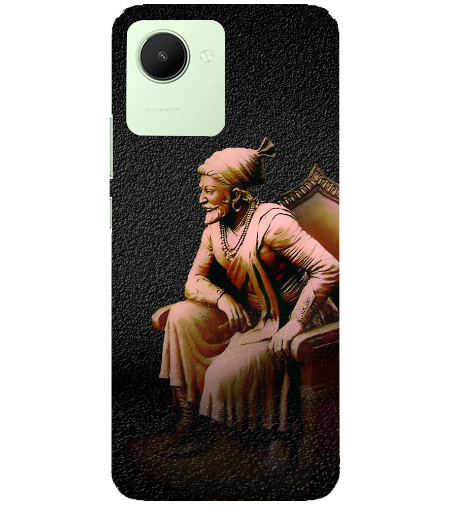 D1601-Chatrapati Shivaji On His Throne Back Cover for Realme C30