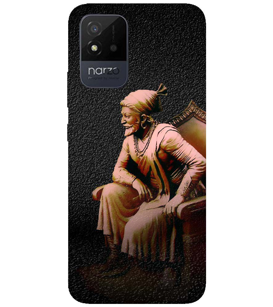 D1601-Chatrapati Shivaji On His Throne Back Cover for Realme Narzo 50i