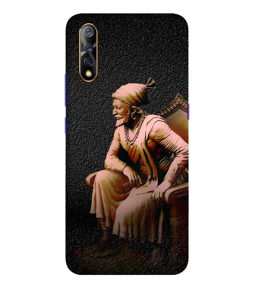 D1601-Chatrapati Shivaji On His Throne Back Cover for Vivo S1