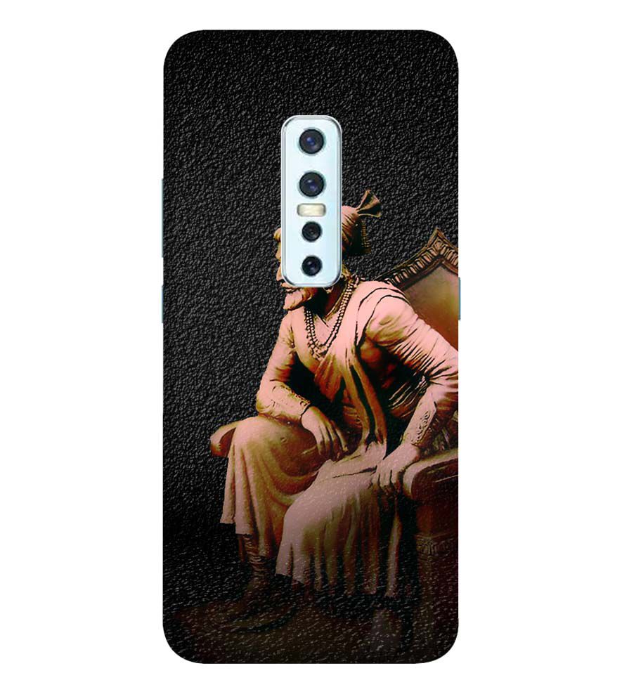 D1601-Chatrapati Shivaji On His Throne Back Cover for Vivo V17 Pro