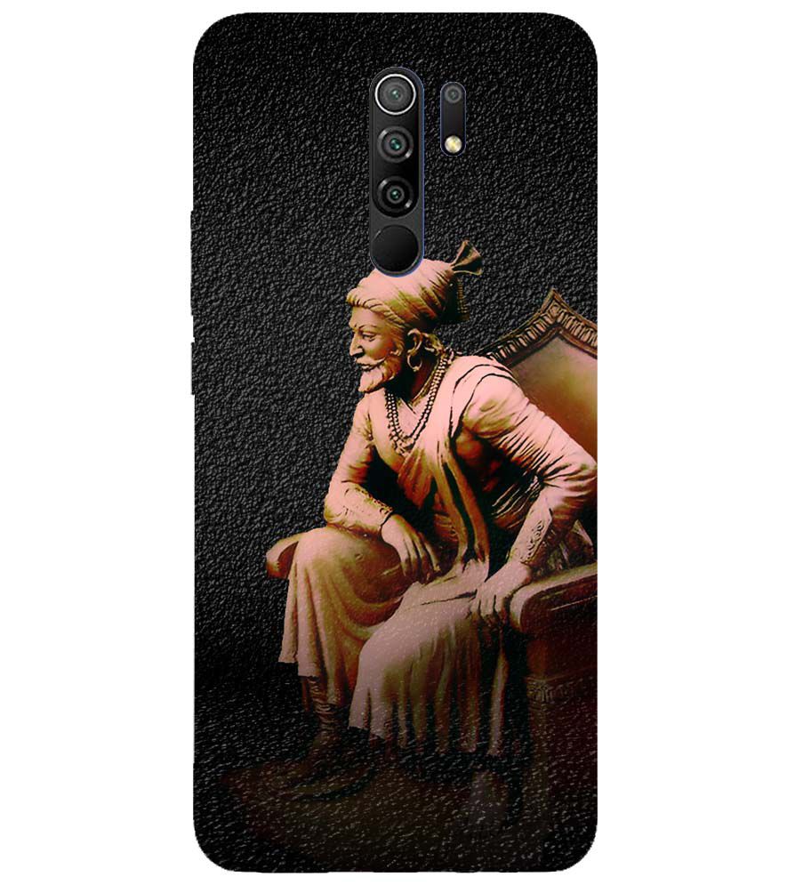 D1601-Chatrapati Shivaji On His Throne Back Cover for Xiaomi Poco M2