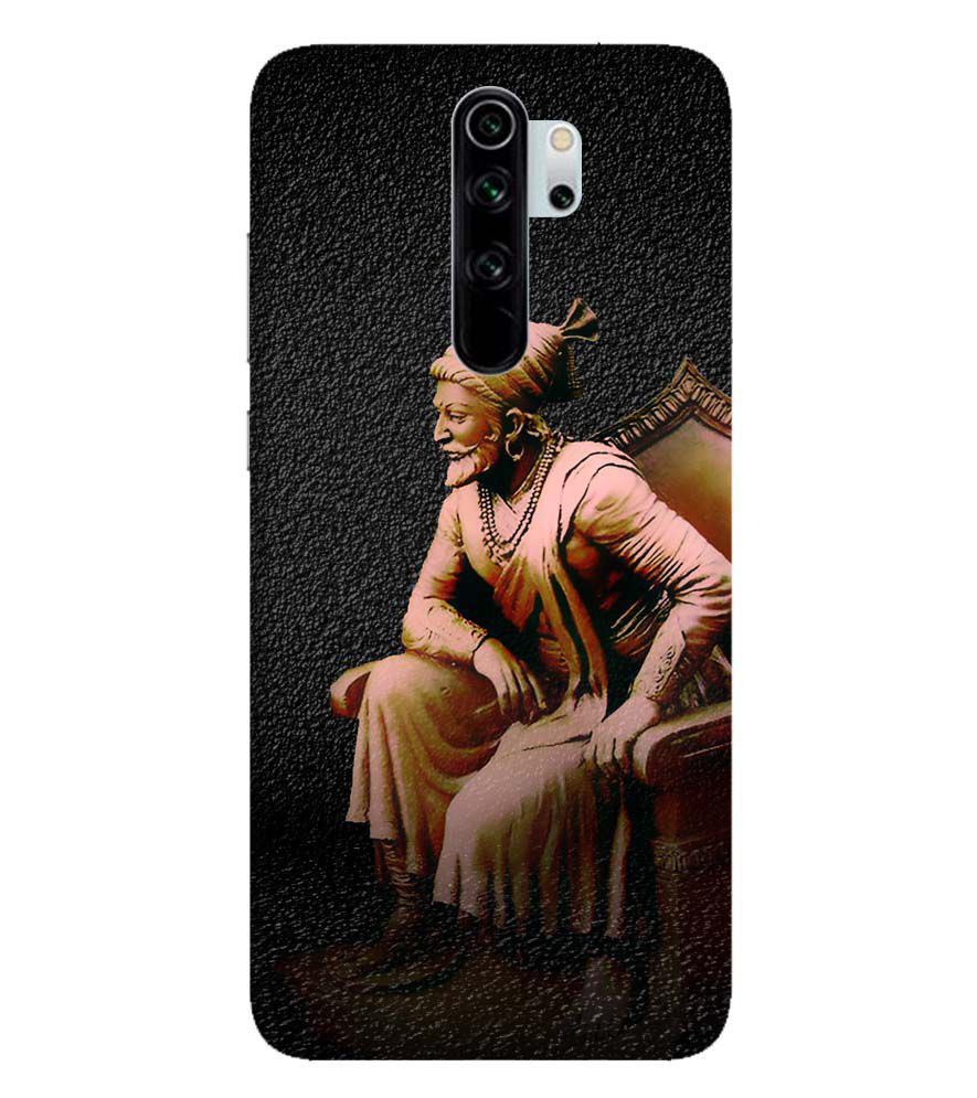 D1601-Chatrapati Shivaji On His Throne Back Cover for Xiaomi Redmi Note 8 Pro