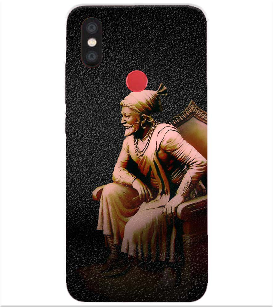 D1601-Chatrapati Shivaji On His Throne Back Cover for Xiaomi Redmi Y2