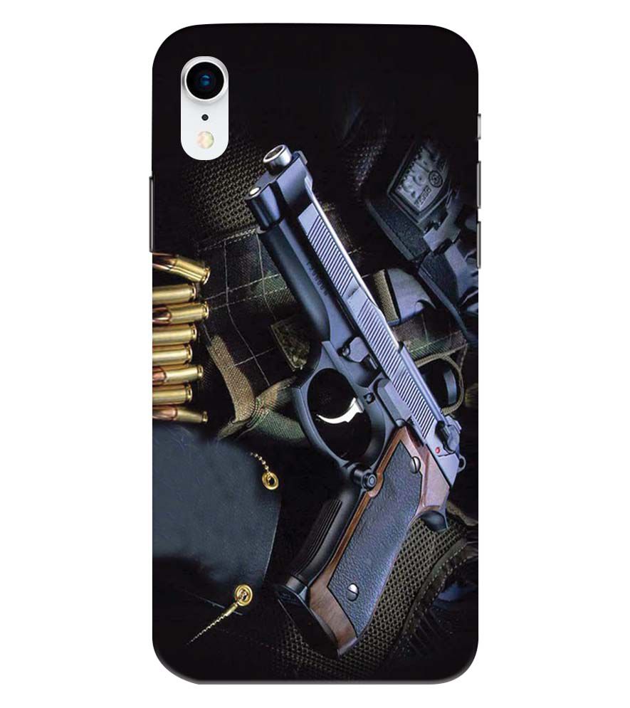 D1624-Guns And Bullets Back Cover for Apple iPhone XR