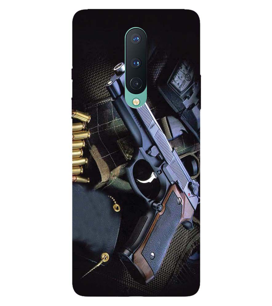 D1624-Guns And Bullets Back Cover for OnePlus 8