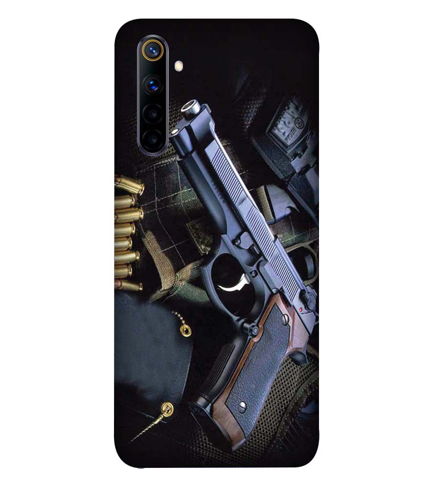 D1624-Guns And Bullets Back Cover for Realme 6i