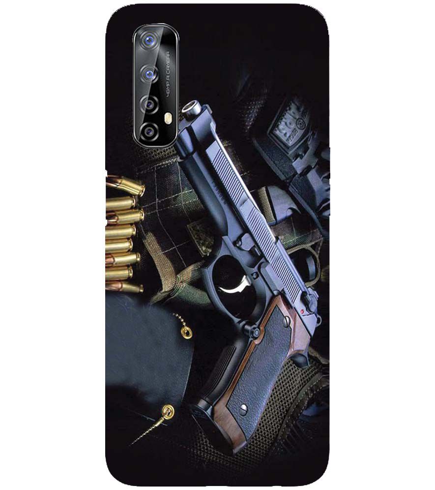 D1624-Guns And Bullets Back Cover for Realme 7