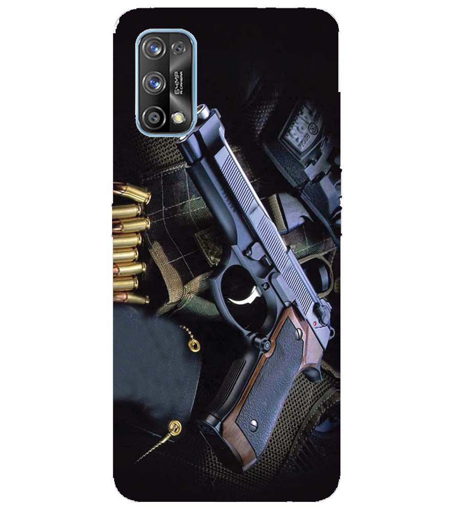 D1624-Guns And Bullets Back Cover for Realme 7 Pro