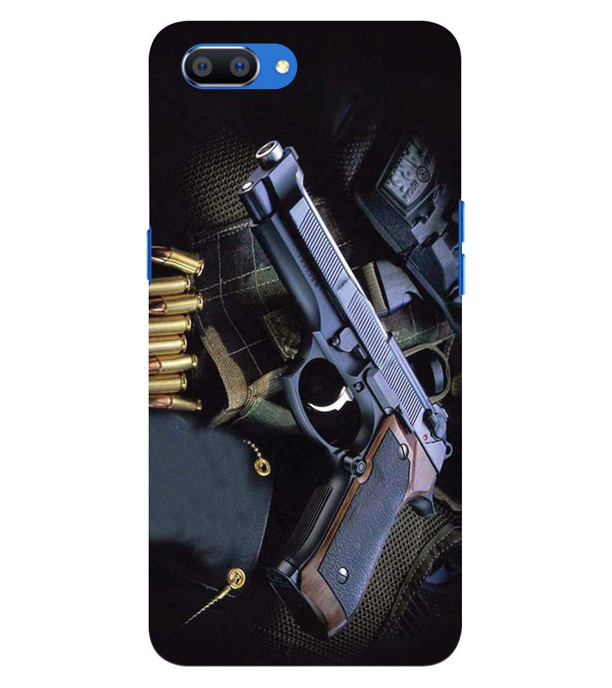 D1624-Guns And Bullets Back Cover for Oppo Realme C1