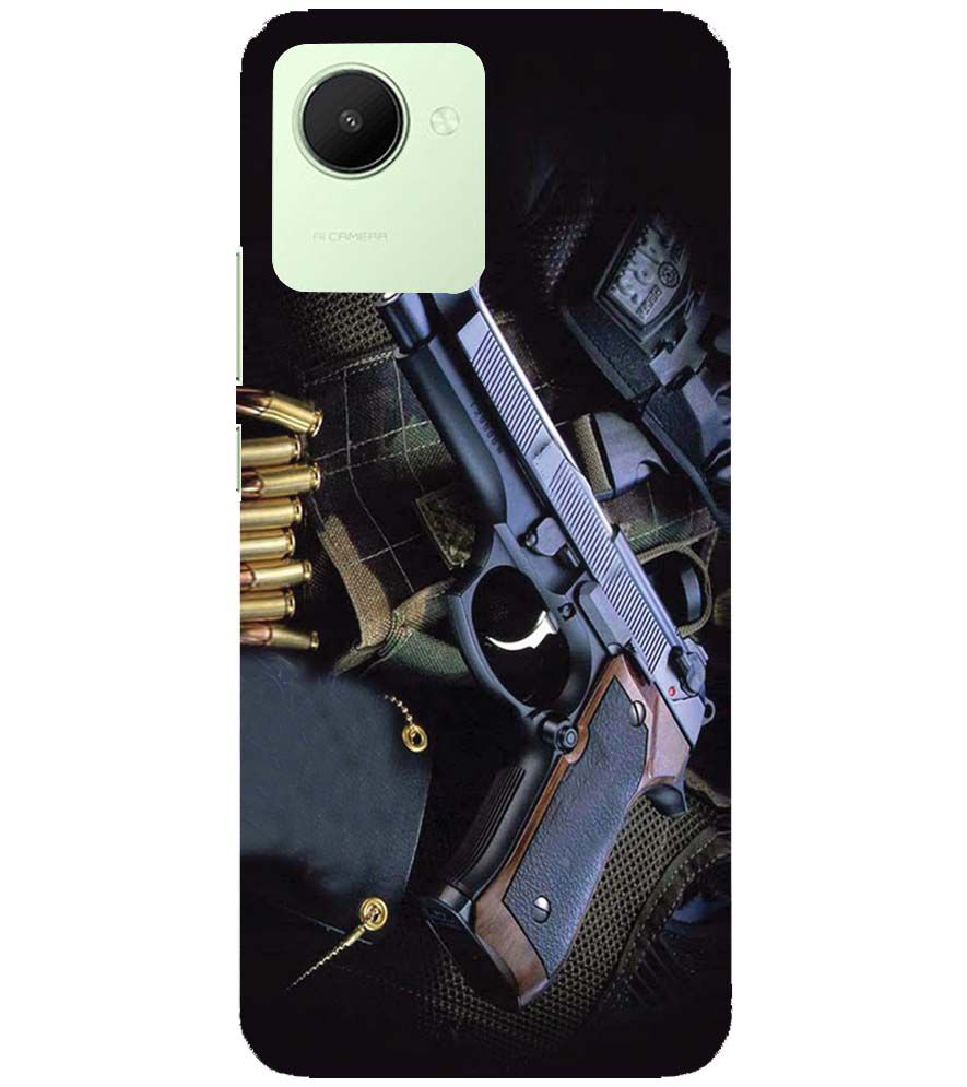 D1624-Guns And Bullets Back Cover for Realme C30