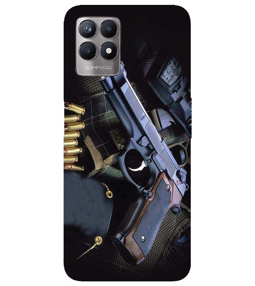 D1624-Guns And Bullets Back Cover for Realme Narzo 50