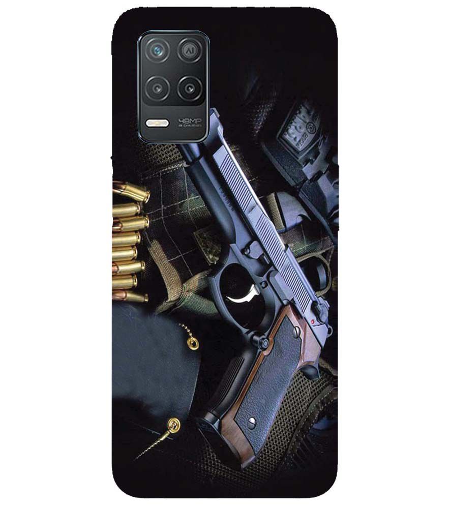 D1624-Guns And Bullets Back Cover for Realme V13 5G