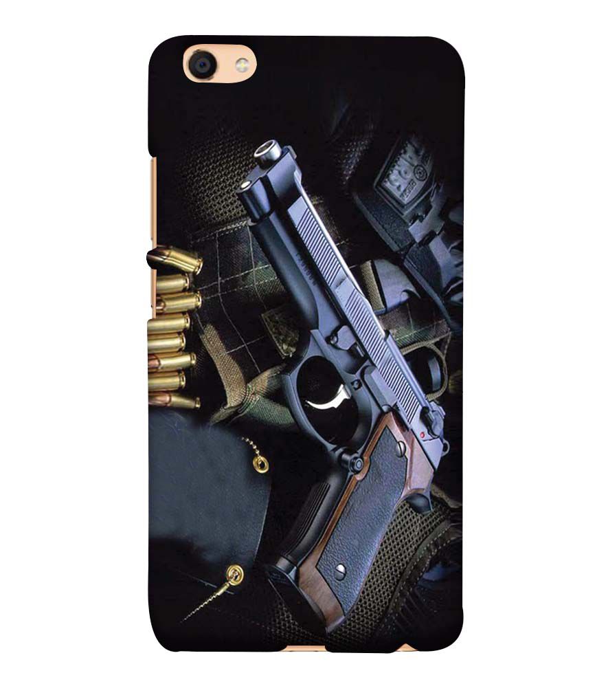 D1624-Guns And Bullets Back Cover for Vivo Y55L