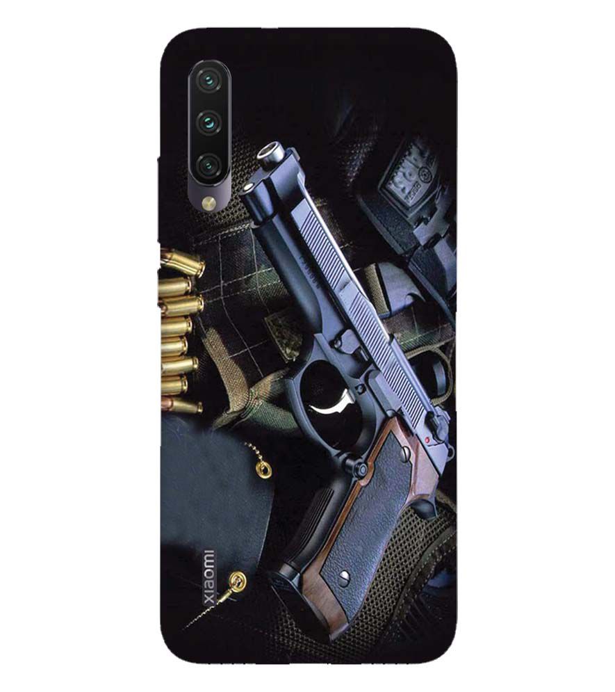 D1624-Guns And Bullets Back Cover for Xiaomi Mi A3