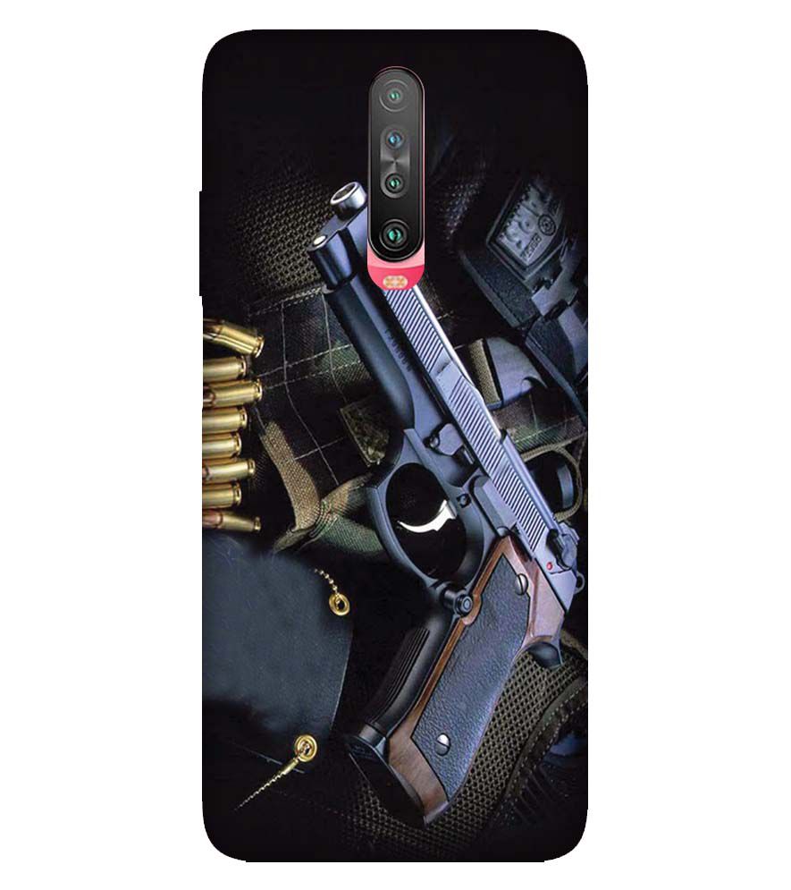 D1624-Guns And Bullets Back Cover for Xiaomi Poco X2