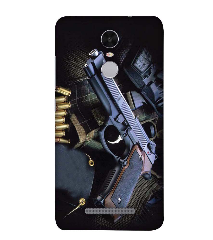 D1624-Guns And Bullets Back Cover for Xiaomi Redmi Note 4