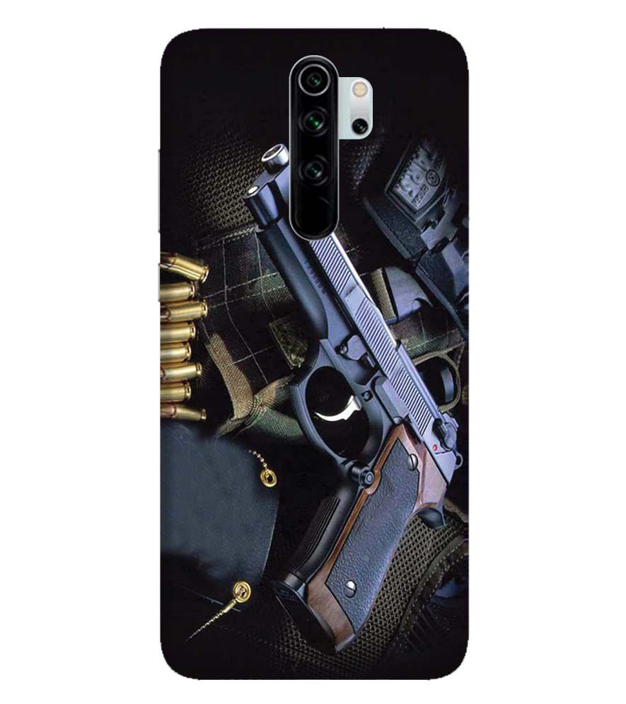 D1624-Guns And Bullets Back Cover for Xiaomi Redmi Note 8 Pro