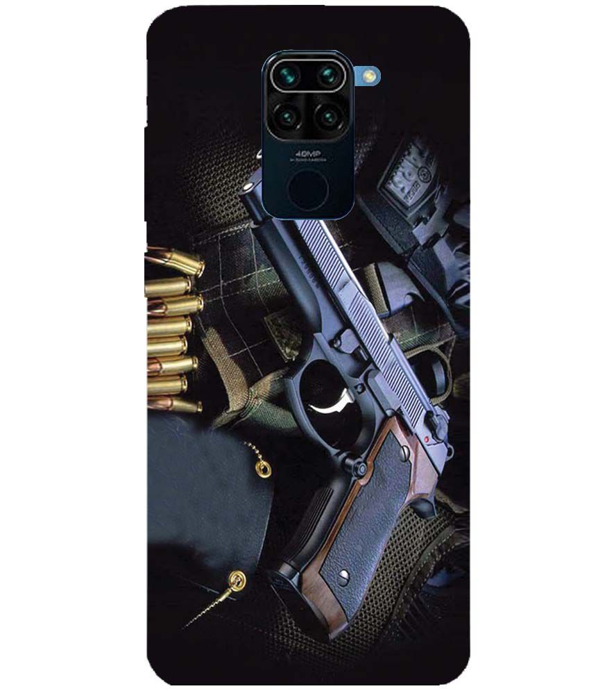 D1624-Guns And Bullets Back Cover for Xiaomi Redmi Note 9