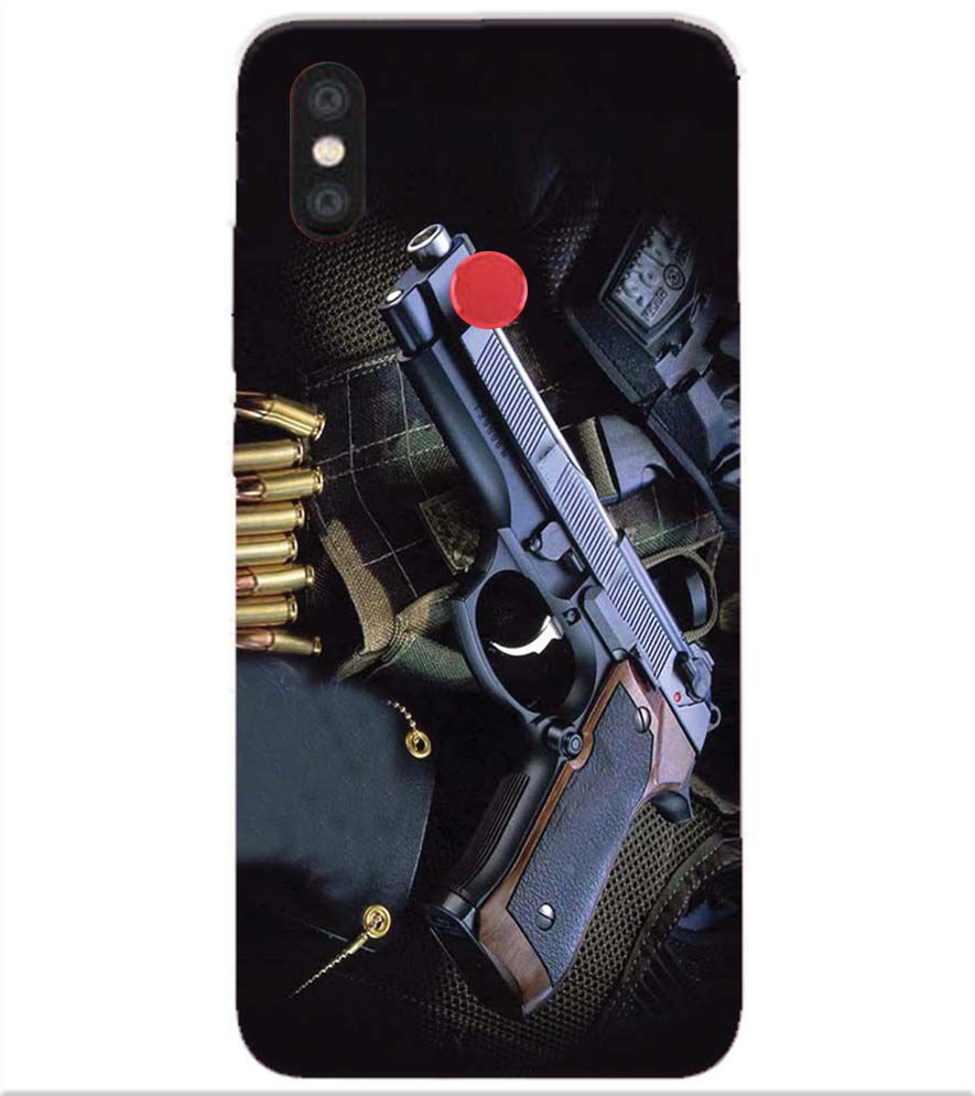 D1624-Guns And Bullets Back Cover for Xiaomi Redmi Y2